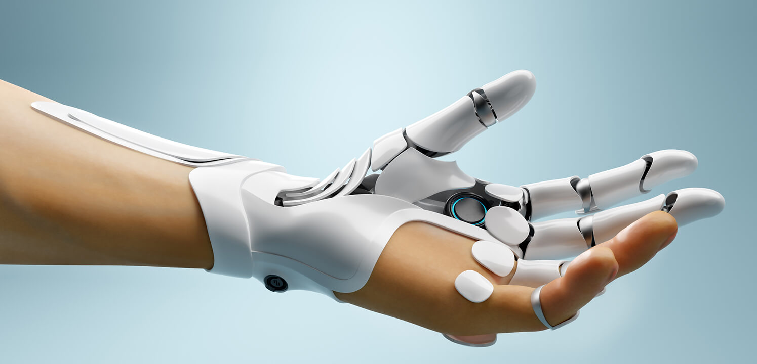 human-robots hands